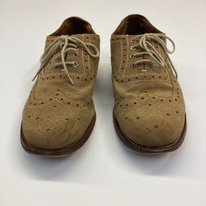 Grenson Tan Suede Wingtip Brogues, Men's size 8